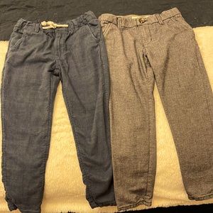 LOGG for H& M boys linen pants size 4-5